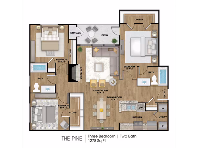 Unit 25-2513 28-2812 floor plan